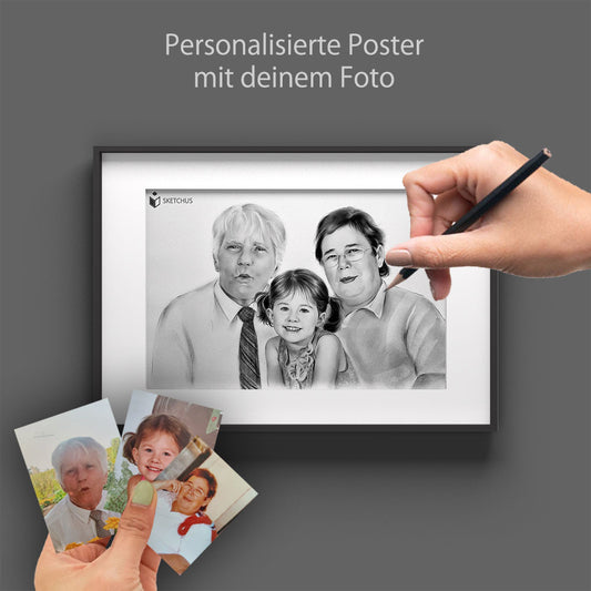 Personalisierte Poster mit deinem Foto - Familienposter